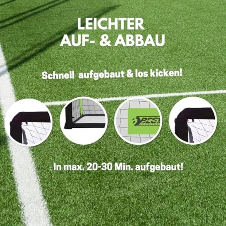 Best Sporting Fußballtor 11050 Fußballtor Rebound 213 x 153 x 76 cm – Bild 4