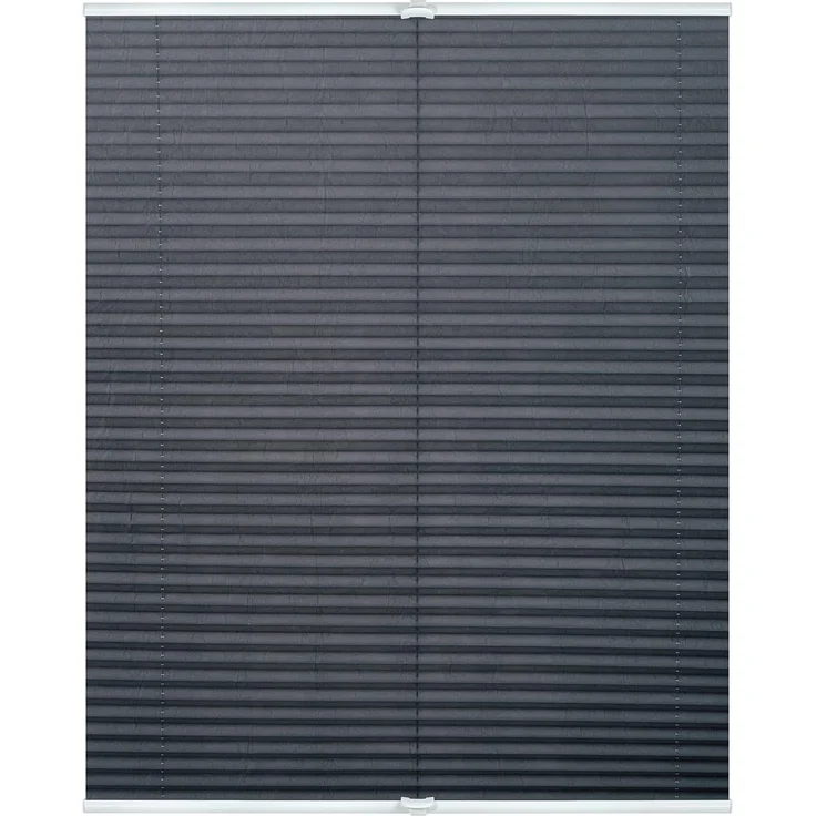 Lichtblick Sonnenschutzsysteme GmbH Plissee Nizza 70 cm x 210 cm (BxL) Grau Tageslicht; einfache Installation mit Klemmträgern; verspannt – Bild 1
