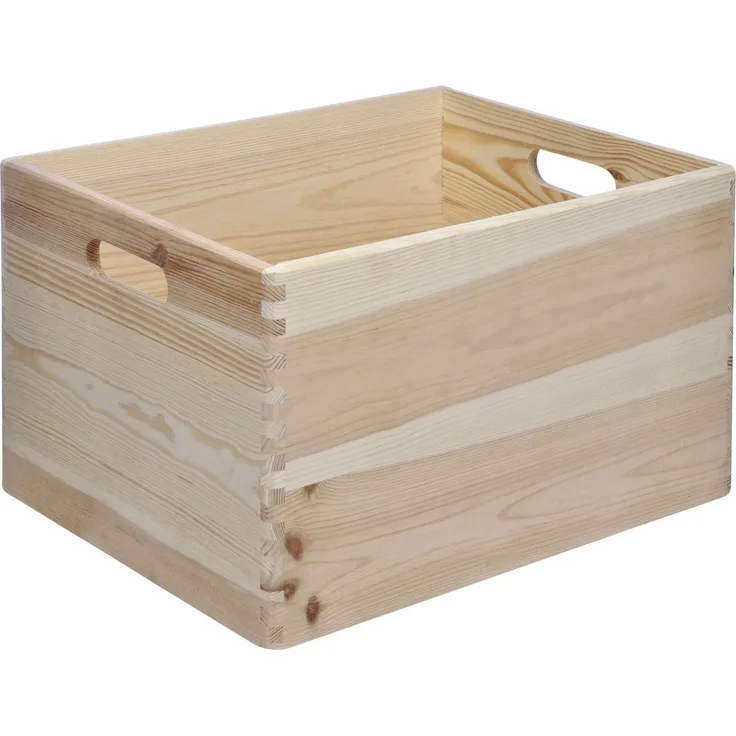 Trend Line Stapelbox, Holz natur, 30 x 40 x 23 cm