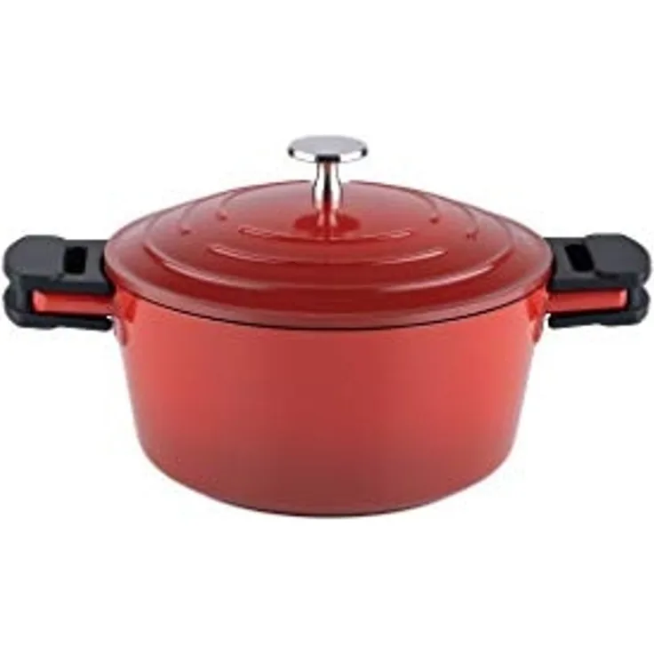 Kelomat Schmortopf Keramika Red mit Deckel Ø20 cm 2,7 Liter Induktion