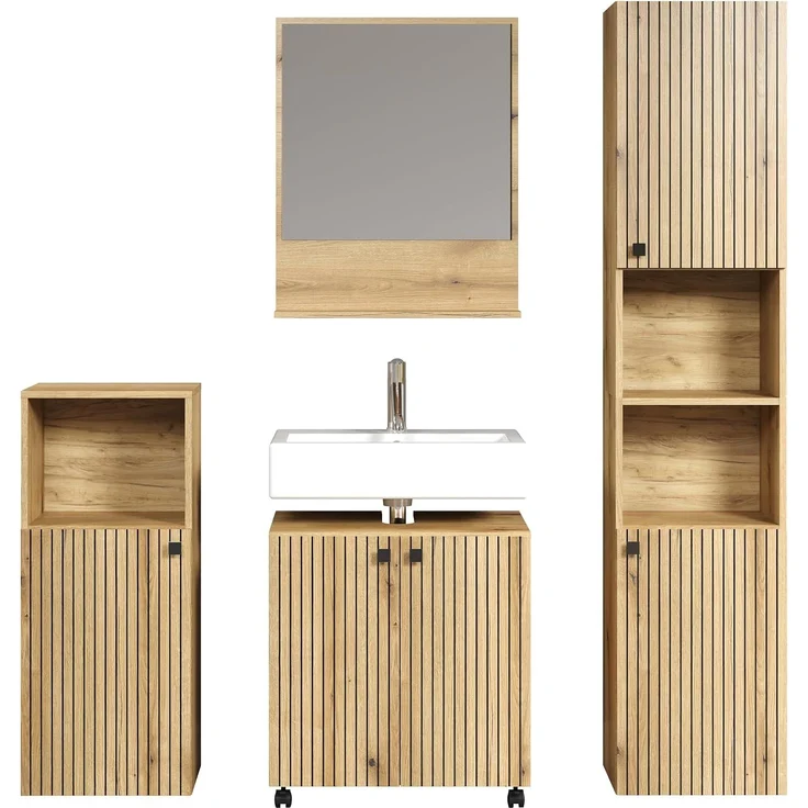 Badmöbel Set Feliz in Evoke Eiche 160 cm – Bild 2