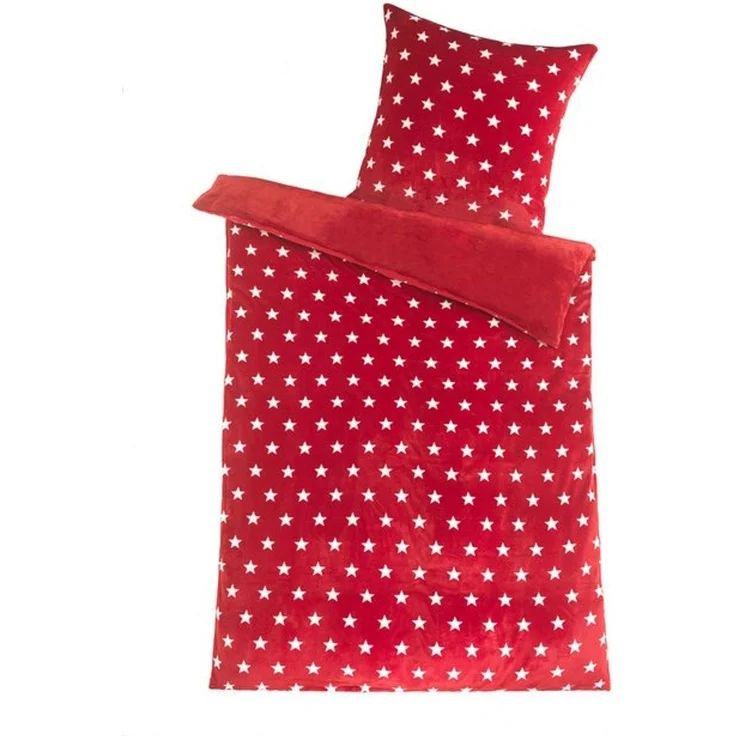 Malika Wendebettwäsche 135x200 + 80x80 cm Cashmere Touch Sterne Bettwäsche, atmungsaktiv, Mikrofaser, 2 teilig, Für Allergiker geeignet, pflegeleicht, angenehm weicher Stoff – Bild 4