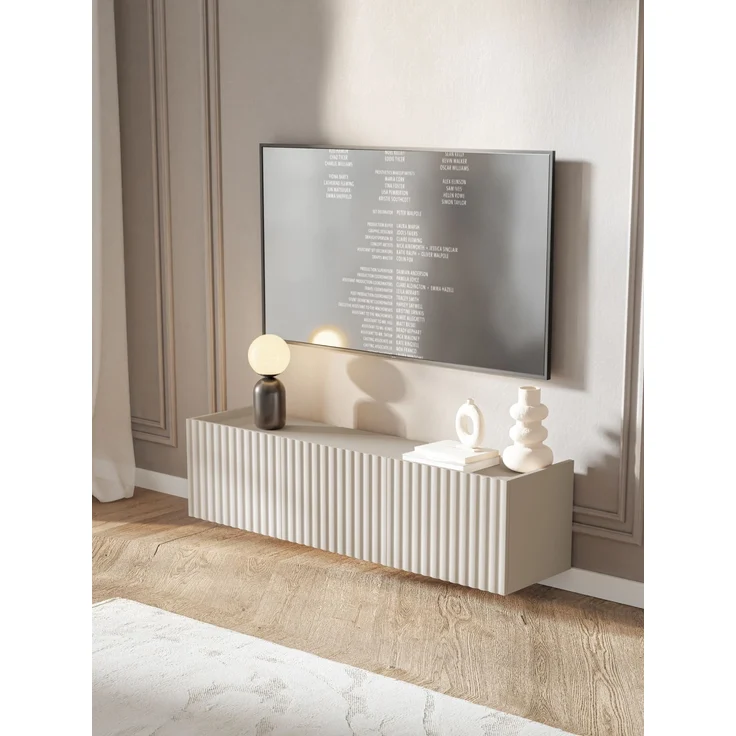 Selsey ‘Fiorra’ TV-Hängeboard 3-türig, Greige ca. 49 x 144 x 38 cm – Bild 3