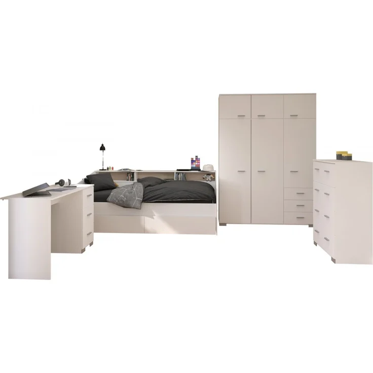 Parisot Kinderzimmer und Jugendzimmer Sleep in weiß Set 4-tlg. – Bild 6