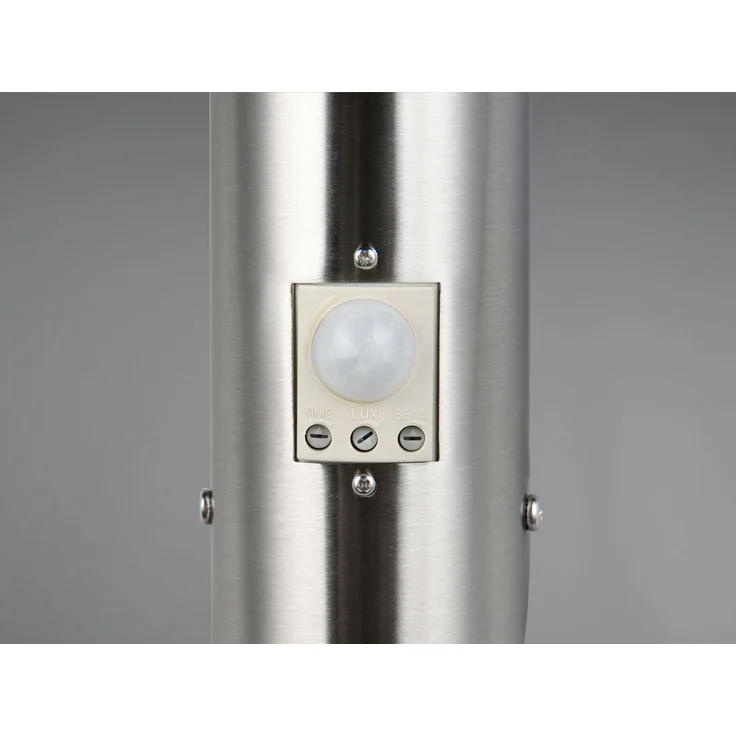 Moderne LED Außenwandleuchte mit Bewegungsmelder Silber, Höhe 39cm – Bild 6