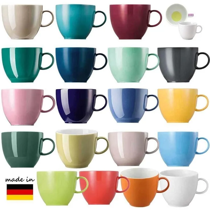 Kaffee-Obertasse Sunny Day Cobalt Blue Thomas Porzellan Kaffeetasse - Mikrowelle geeignet, Spülmaschinenfest