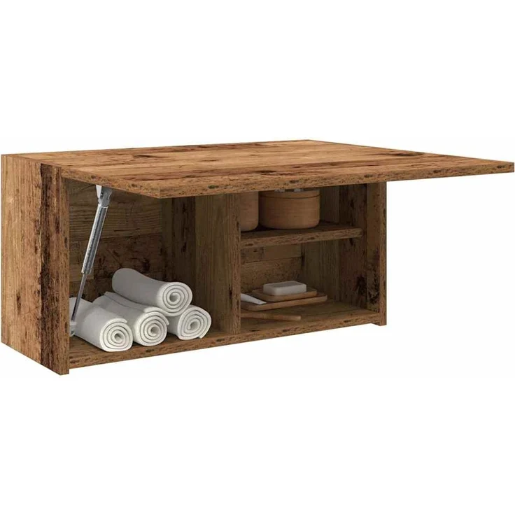Bad-Wandschrank Altholz-Optik 60 x 25 x 30 cm Holzwerkstoff – Bild 1