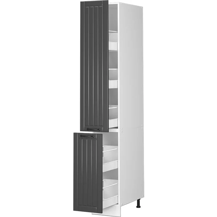 Apothekerschrank Fame-Line Anthrazit Landhaus 30 cm Vicco – Bild 4