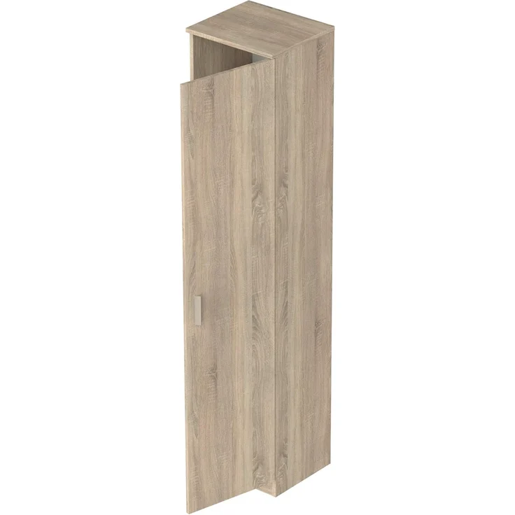 Muebles Pitarch | Multifunktionaler Schrank mit 1 Tür für Reinigung, Küchen, Galerien, 4 Fächer, 180 x 40 x 35 cm (Höhe x Breite x Tiefe), Tür links oder rechts, Eiche Cambrian, Tibet Kollektion – Bild 4