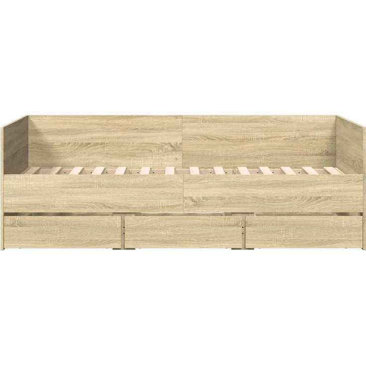 vidaXL Tagesbett mit Schubladen ohne Matratze Sonoma-Eiche 90x190 cm 3280827 – Bild 4