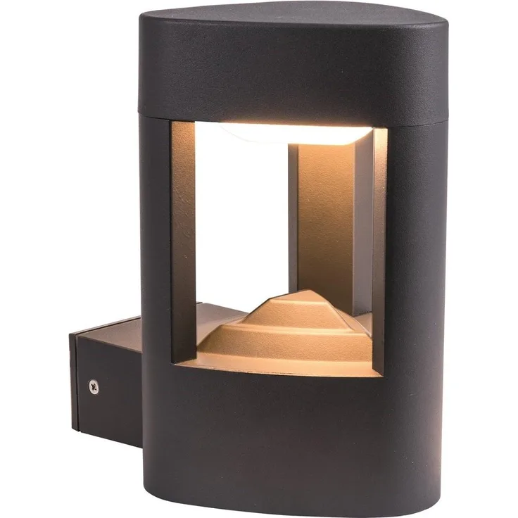 Heitronic 35830 LED Wandleuchte Maryland schwarz 3000K IP54