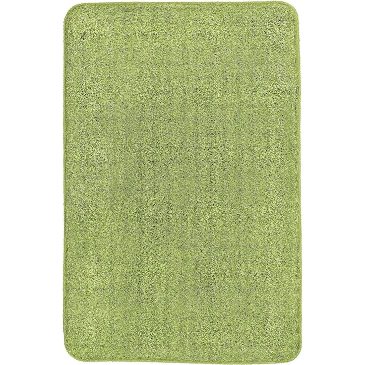 Kleine Wolke Badteppich Seattle kiwigrün Polyester 60 x 90 cm