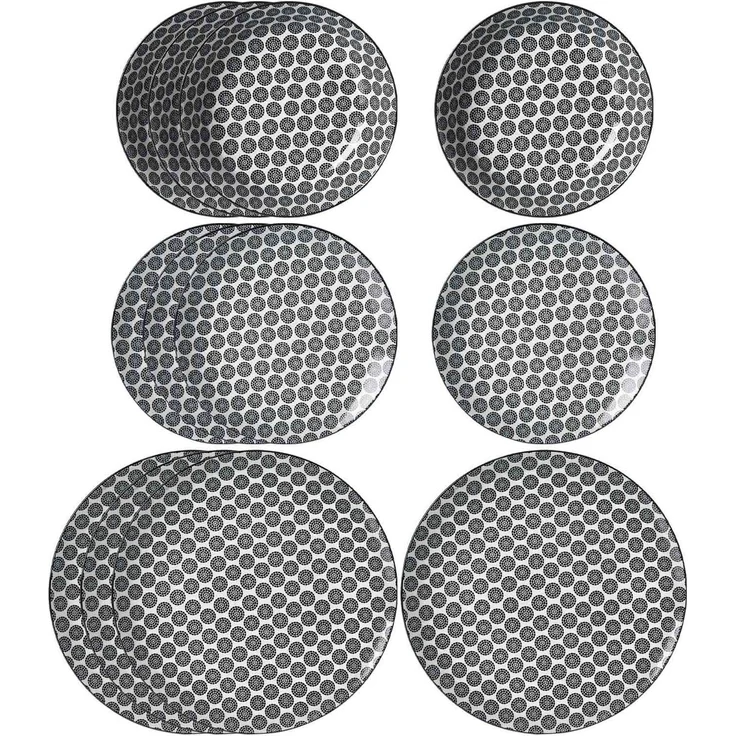 Ritzenhoff & Breker Takeo Circles Teller-Set 12-teilig – Bild 1