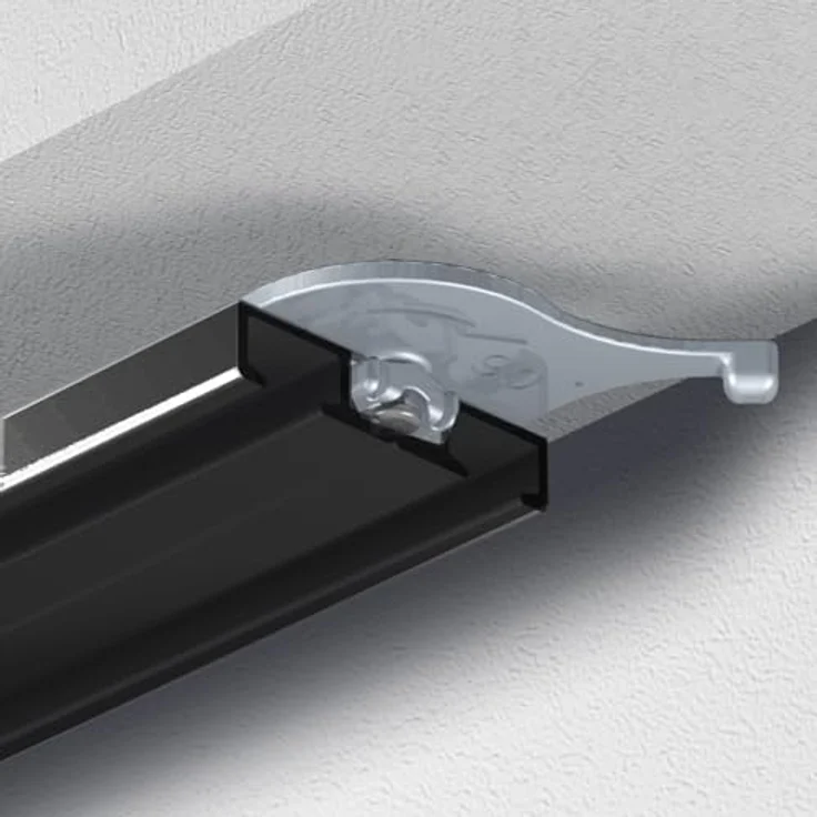 Garduna Vorhangschiene Wendeschiene, Aluminium, 1 oder 2-läufig, Aluminium – Bild 4