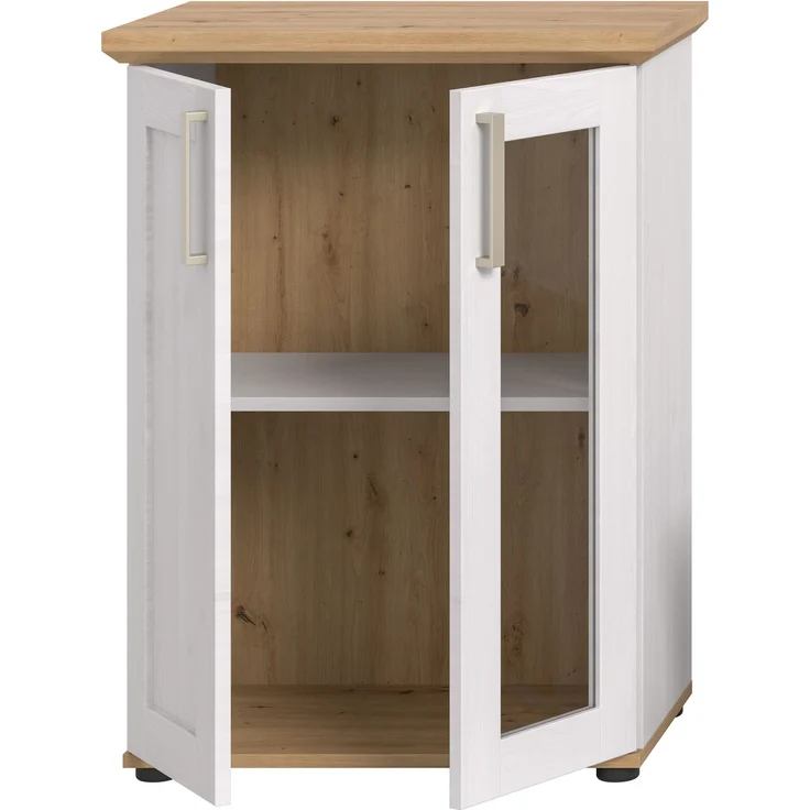 Vitrine (B/H/T: 64x88x37 cm) in Sibiu Lärche Nachbildung