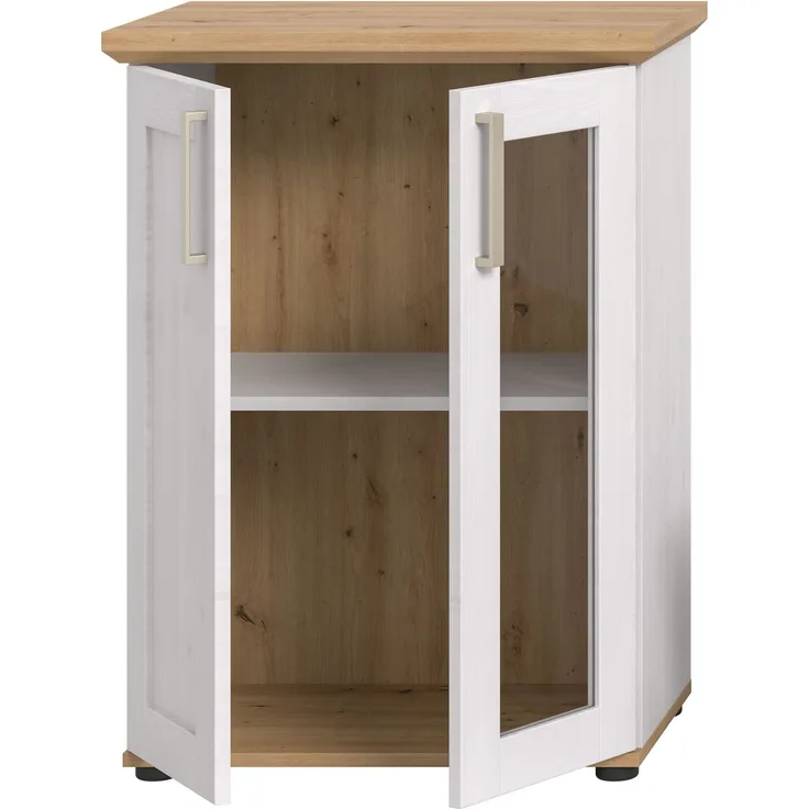 Vitrine (B/H/T: 64x88x37 cm) in Sibiu Lärche Nachbildung