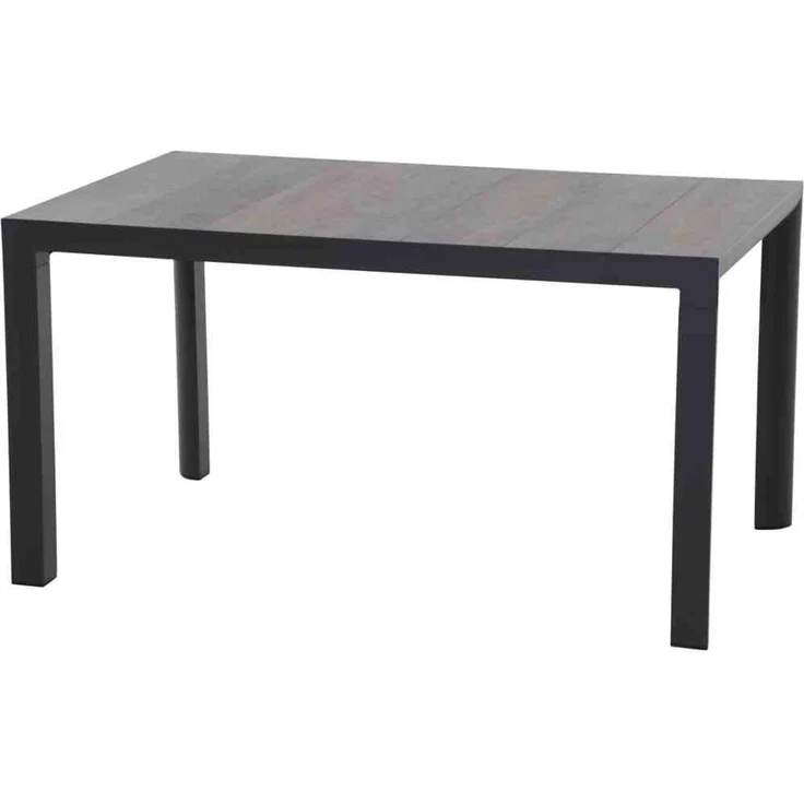 Siena Garden Silva Dining Tisch 160x90 cm ? Aluminium (matt anthrazit) & Keramikplatte (washed grey) – Bild 1