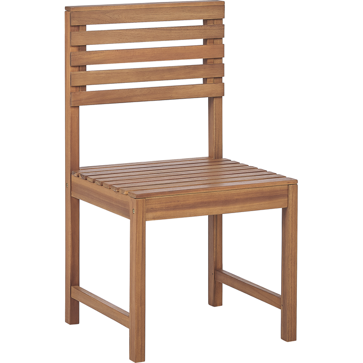 Beliani 'TREIA' Garten-Eckmodul 1 Sitzfläche, Akazienholz Heller Holzfarbton