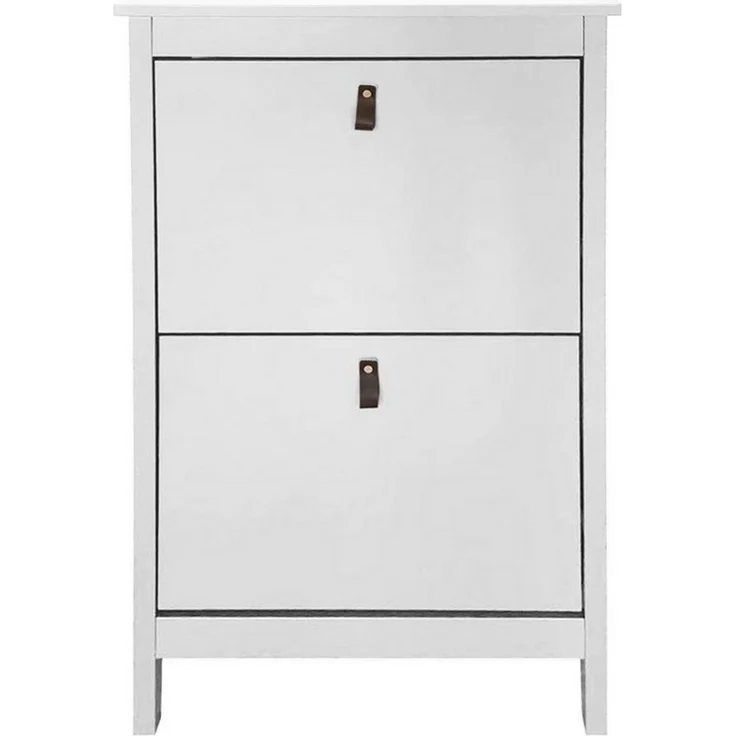 HTI-Living Schuhschrank Schuhschrank Hayet Weiß (Stück, 1-St, 1 Schuhschrank) Schuhkipper 2 Fächer – Bild 1