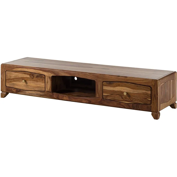 TV-Board Sheesham 160 x 43 x 33 braun lackiert ANCONA #112