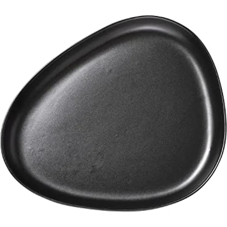 Stoneware Servierplatte Servierteller Fleischplatte Steingut 1 Stück LindDNA SCHWARZ