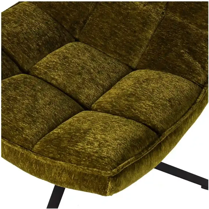 Drehsessel Maudi - Chenille-Stoff Grün – Bild 5