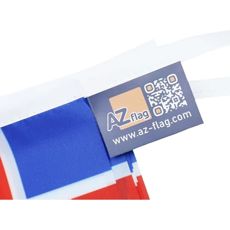 AZ FLAG - Fahnenkette Island 6 Meter Mit 20 Flaggen - 21x14 cm - Isländische Girlande Flaggenkette 14 x 21 Cm – Bild 3