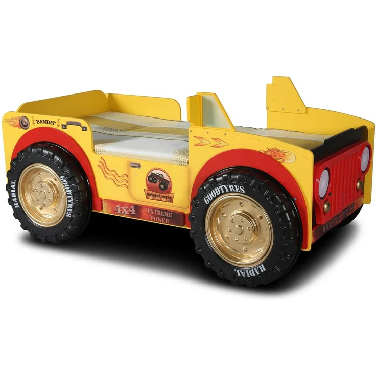 Autobett Monster Truck mit Matratze & Lattenrost – Bild 4