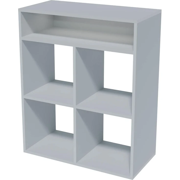 BADEDU WARD Regal 72 cm breit, Weiß, 5 Fächer – Bild 1
