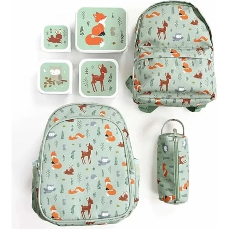 A Little Lovely Company Lunchbox Brotdosen Waldfreunde 4er Set – Bild 5