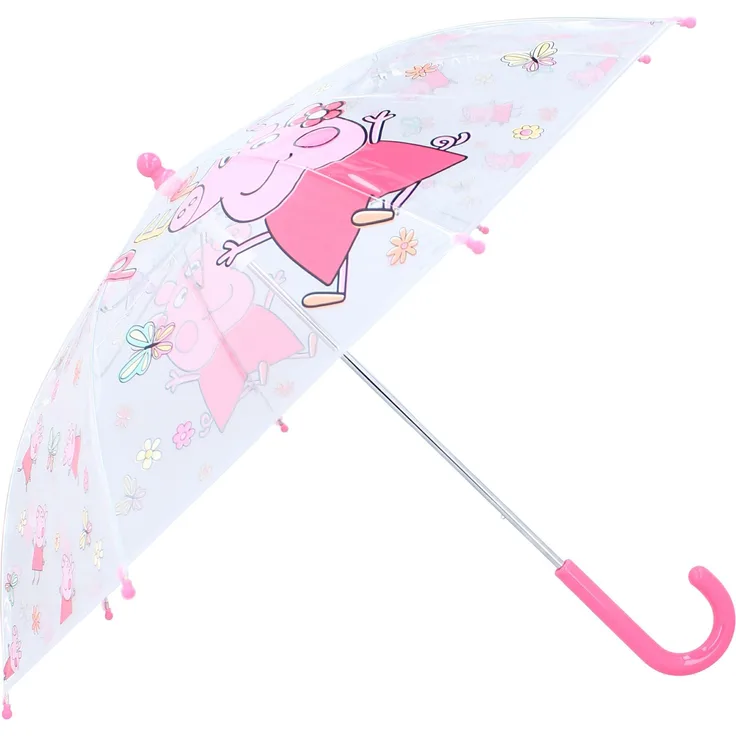 Peppa Pig Schirm Ø 71 cm – Bunter Regenschirm für Kinder mit Peppa Pig Muster