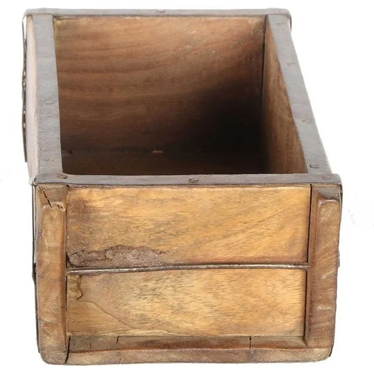 Casa Moro Aufbewahrungsbox Vintage Ziegelform Balu aus Altholz, Alte Backsteinform, Holzbox, Ziegelform aus aufbereitetes Altholz, Deko Kiste – Bild 3