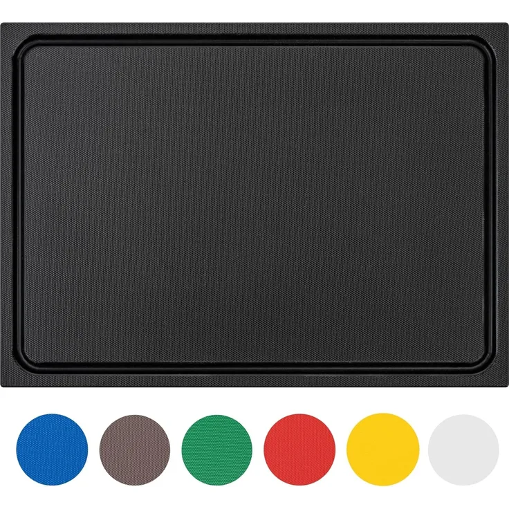 Morleos Schneidebrett Schneidebrett mit Saftrille aus HDPE 500 Kunststoff, Kunststoff, (1-St, Schneidebrett), HDPE500 Kunststoffbrett, mit Saftrille, extra dick