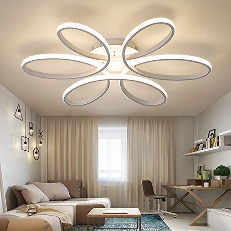 Eurohandisplay LED Deckenleuchte LED Deckenlampe Fernbedienung Lichtfarbe einstellbar dimmbar Leuchte, LED fest integriert, Warm- bis Kaltweiß einstellbar, Lichtfarbe und Helligkeit mit Fernbedienung einstellbar – Bild 3