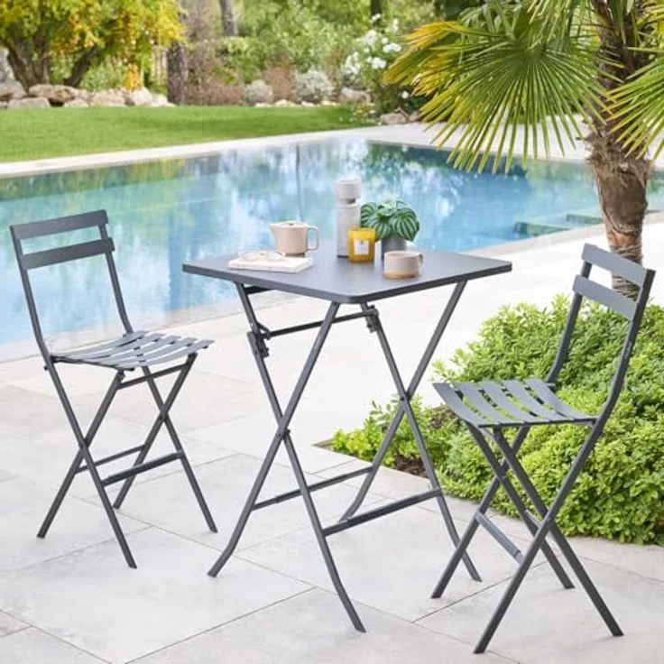 Hespéride - Hochklappbarer Gartentisch Greensboro Graphit – Bild 2