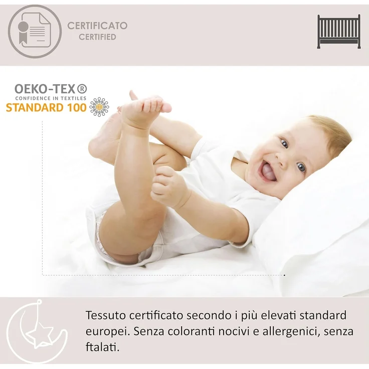 ITALBABY doppelte Polsterung Sano ripos Kissen für Babybett – Bild 2
