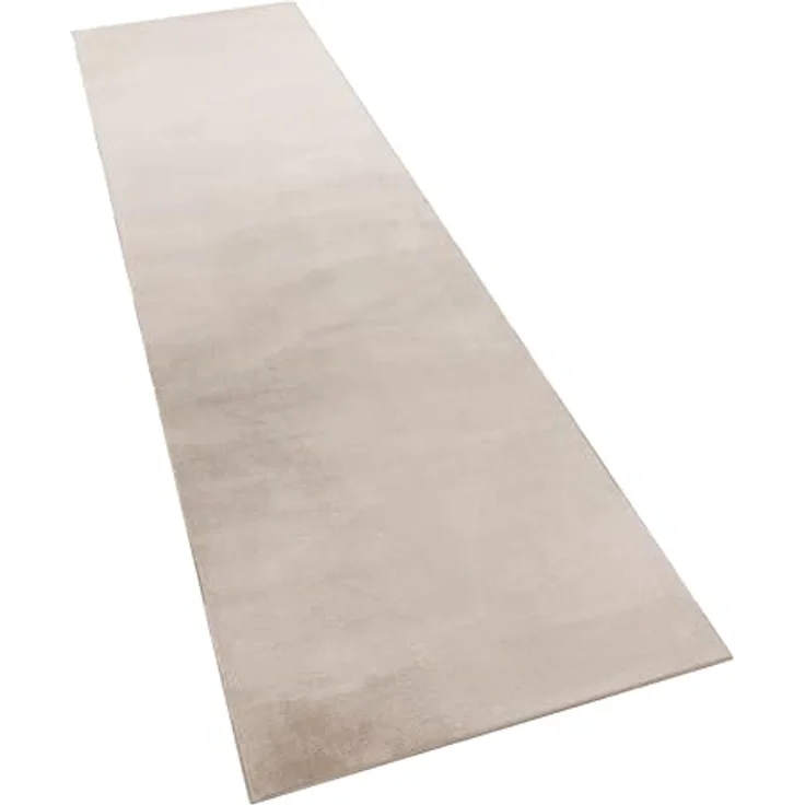 Paco Home Hochflor Teppich Wohnzimmer Flauschig Fellteppich Kunstfell Plüsch Shaggy Weich Fellimitat, Grösse:80x150 cm, Farbe:Beige – Bild 7