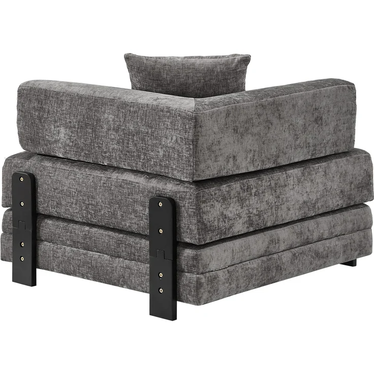 ZUBALIYA Sofa mit LED - Beleuchtung, mit USB - Anschluss, für Wohnzimmer und Apartments, mit stabilem Untergestell, Beige – Bild 19