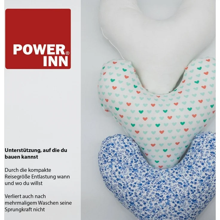 POWER INN Lagerungskissen POWER INN Brustkissen Hope, Türkis floral, Stützkissen Masektomie – Bild 3