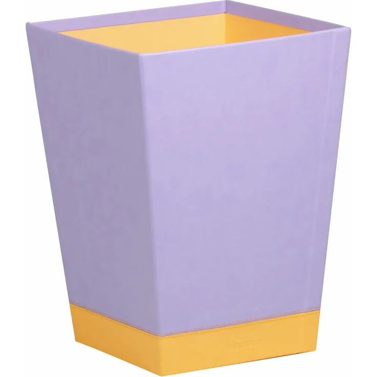 Rhodia 318829C Papierkorb (24 x 24 x 32 cm, Kunstleder, elegant und praktisch, ideal für Ihr Büro) 1 Stück, iris