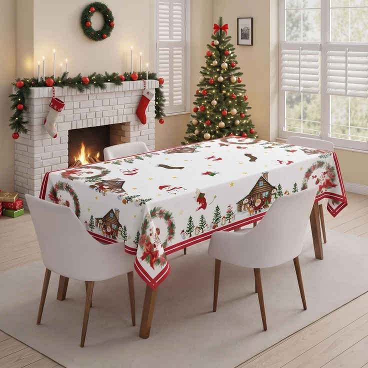 Hermia Concept 'Xmas 14 - Small' Tischdecke, Mehrfarbig, 100 x 160 cm – Bild 1