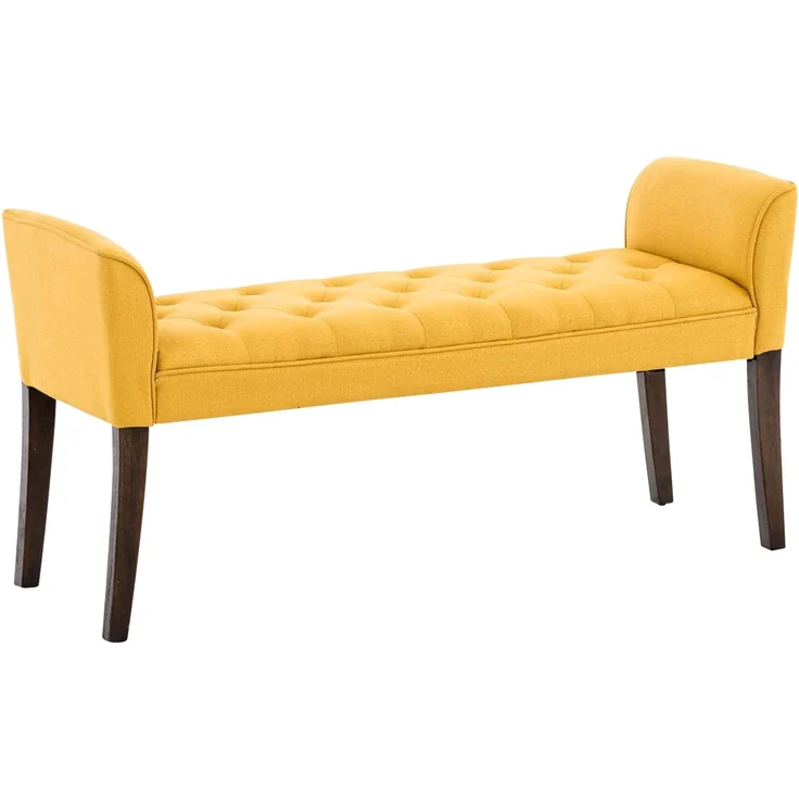 CLP Chaiselongue Cleopatra Gestell aus Kautschukholz,gelb antik-dunkel – Bild 1