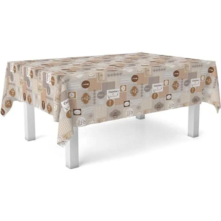 Martina Home Tischdecke, Wachstuch, Cuisine, Braun, 250x140 cm – Bild 3