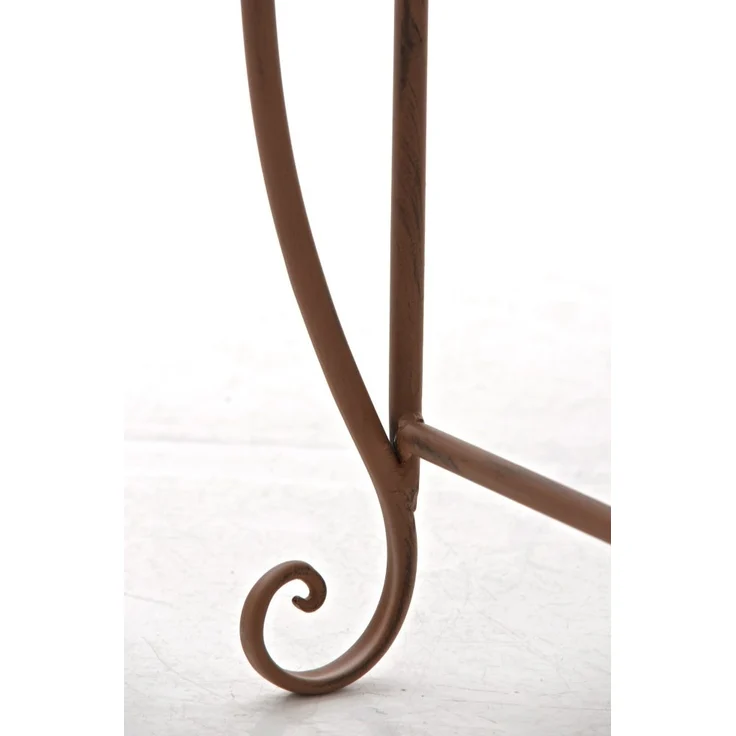 Gartenbank LENAR - Metall Braun 128x46x94 cm | Metallbank Garten 2 Seitzer Bank Terrasse Vintage Antik Gartenbank – Bild 6