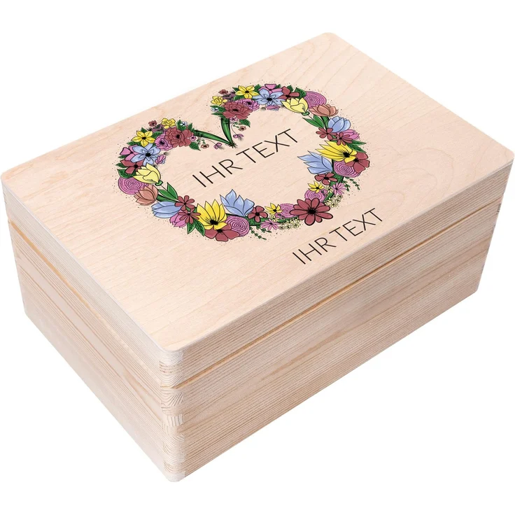 Creative Deco Personalisierte Geschenke Wunschtext Holzkiste | Dein Eigener Beliebig Text Individuelle Geschenk | Geschenkkiste Geschenkbox | Für Frauen, Männer und Paar