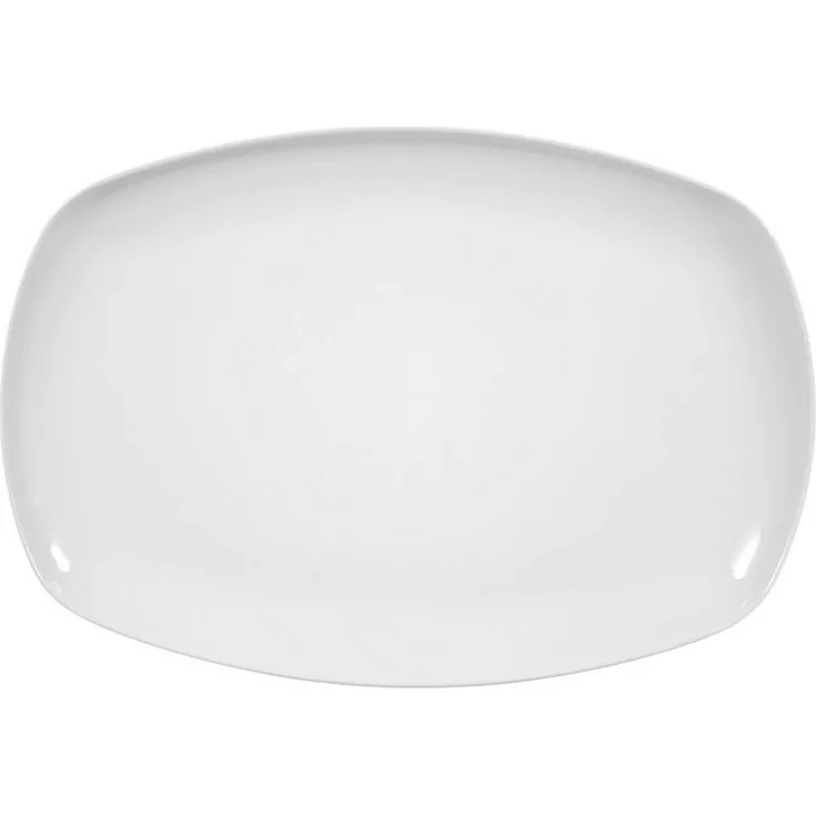 Seltmann Weiden Servierplatte Lido Weiß, Porzellan, 35x24 cm