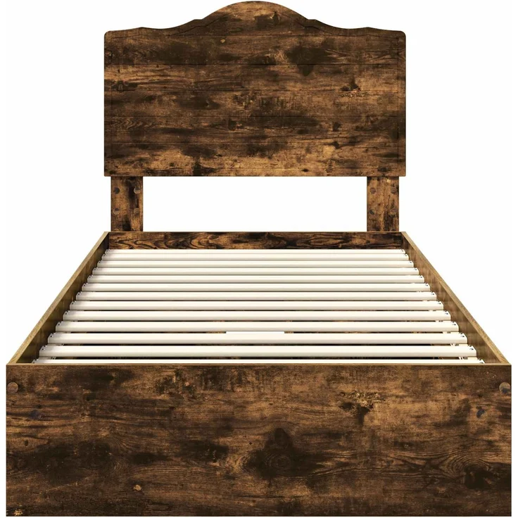 vidaXL Aufbewahrungsbett Räuchereiche 90 x 190 cm Holzwerkstoff 3413552 – Bild 8