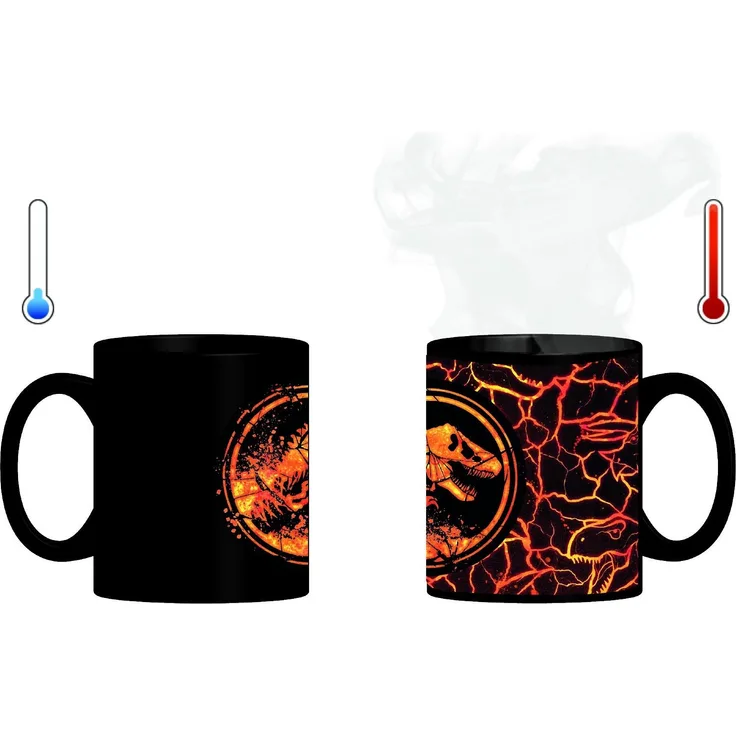 Jurassic World 75443 Magic Mug die Tasse wechselt beim Erhitzen das Design (320 ml) in Geschenkpackung 12 x 9 x 10 cm, Bunt