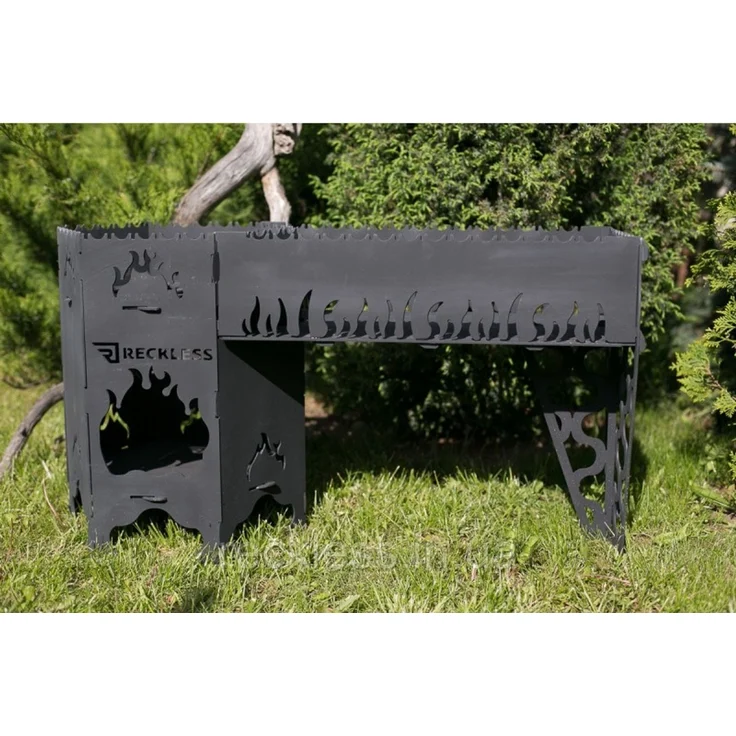 Komplex Ofen + Grill-Mangal Reckless 3 mm Stahl – Bild 2
