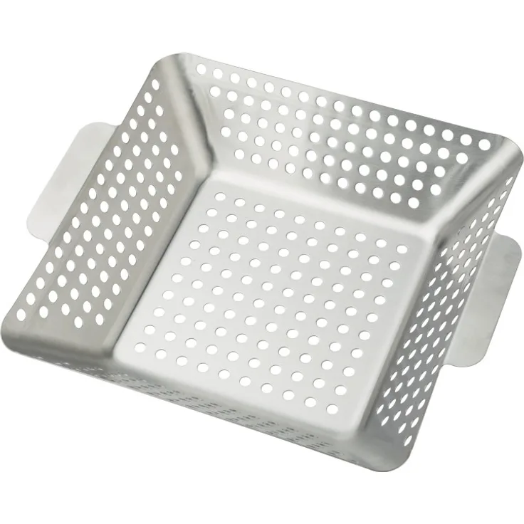 Primaster Grillkorb Edelstahl 32 x 28 x 7 cm